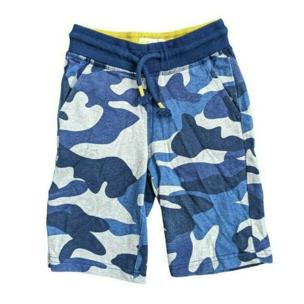 Mini Boden Knit Blue Camo Baggies 3y